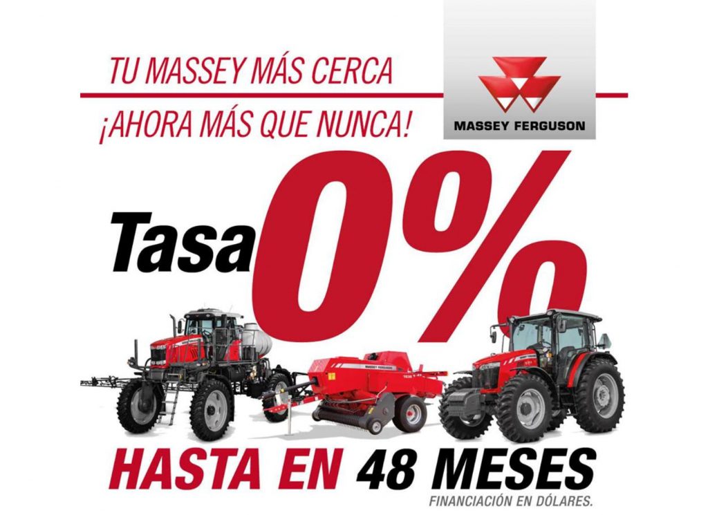 MASSEY FERGUSON A TASA 0% Y HASTA EN 48 MESES.